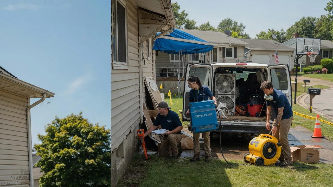Ceiling Leak Cleanup in Greenfield, OH near me